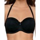 Бюстгальтер балконет пуш-ап для открытых платьев Ava 1787 P-UP черный, Цвет: черный, Размеры: 75A