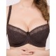 Бюстгальтер балконет Simona M 608 шоколад-сетка, Цвет: шоколад-сетка, Размеры: 85G