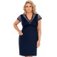 Ночная сорочка с короткими рукавами Donna DEBORAH PLUS nightdress, Цвет: темно-синий, Размеры: 5XL