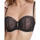 Бюстгальтер балконет пуш-ап Esotiq KIKI 40530 черный, Цвет: черный, Размеры: 70B
