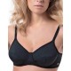 Бюстгальтер мягкая чашка Sielei DONNA 962 nero, Цвет: nero (черный), Размеры: 100C