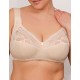 Хлопковый бюстгальтер без косточек Valmira 1101-1102 бежевый, Цвет: бежевый, Размеры: 80F