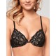 Кружевной бюстгальтер пуш-ап Infiore PIZZO 5000 luxury black, Цвет: luxury black (черный+беж), Размеры: 70B