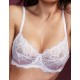 Кружевной бюстгальтер Lormar FRIZZANTE SFODERATO bianco, Цвет: bianco (белый), Размеры: 75C