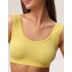 Топ в рубчик на широких бретелях MY BR495 melon, Цвет: желтый, Размеры: M