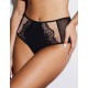 Высокие трусы женские Subtille LEONA high-waist, Цвет: черный+телесный, Размеры: L