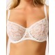 Кружевной мягкий бюстгальтер балконет Lina A 3069 молоко, Цвет: молоко, Размеры: 70E Кружевной мягкий бюстгальтер балконет Lina A 3069 молоко, Цвет: молоко, Размеры: 70E
