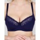 Бюстгальтер мягкий с подкроем Lina A 6021 темно-синий, Цвет: темно-синий, Размеры: 75D