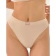 Хлопковые трусы бразилиана MY DS101 крем, Цвет: телесный, Размеры: S