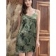 Шелковая короткая сорочка Mia-Amore TEANA 4000, Цвет: оливковый, Размеры: 3XL