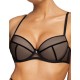 Бюстгальтер балконет пуш-ап MAT AGGIE Czarny M-0193-11-1, Цвет: черный, Размеры: 75D