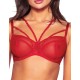 Мягкий бюстгальтер на большой бюст Novika POIS POIS ROUGE N03 M, Цвет: красный, Размеры: 70E