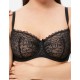 Мягкий кружевной бюстгальтер Milavitsa 129000 черный с нюдом, Цвет: черный с нюдом, Размеры: 70G