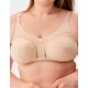 Бюстгальтер мягкий без косточек Misstyle 4122 / 122 бежевый, Цвет: бежевый, Размеры: 110F