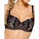 Бюстгальтер балконет тюльпан Nipplex BRIGITTE balkonette черный, Цвет: черный, Размеры: 70H