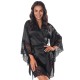 Черный пеньюар с кружевом Anais ALISSAN SHORT ROBE, Цвет: черный, Размеры: S/M
