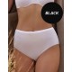 Завышенные хлопковые трусы Janira SKIN COTTON 1030806 black, Цвет: black (черный), Размеры: L