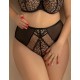Трусы высокие Kris Line PANTHER briefs high waist, Цвет: черный+бежевый, Размеры: M