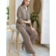 Пижама комплект жакет+брюки Mia-Amore DONNA 5136, Цвет: коричневый, Размеры: 3XL