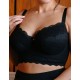 Бюстье с поролоновыми чашками Valmira 1244/H тисненый черный, Цвет: тисненый черный, Размеры: 80C