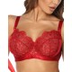 Мягкий кружевной бюстгальтер Kinga GOLDIE ROUGE 1084-SC, Цвет: бордо, Размеры: 80C