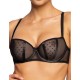 Мягкий бюстгальтер балконет MAT DOTSSY M-3714-2-1 czarny, Цвет: черный, Размеры: 90B
