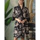Халат из тканой вискозы Mia-Amore RENE 5113, Цвет: цветы на черном, Размеры: L/XL