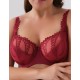 Бюстгальтер полумягкий с вышивкой Valmira 1109 сангрия, Цвет: сангрия с вышивкой, Размеры: 85C