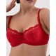 Бюстгальтер поролоновый Valmira 1137 красный с фуксией, Цвет: красный с фуксией, Размеры: 75D