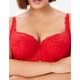 Кружевной бюстгальтер с поролоном Elli 3030 красный, Цвет: красный, Размеры: 95B