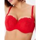 Бюстгальтер балконет Elli 7055 красный, Цвет: красный, Размеры: 85F Бюстгальтер балконет Elli 7055 красный, Цвет: красный, Размеры: 85F