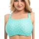 Купальный бюст-топ в горошек Akcent 2425 M, Цвет: аквамарин, Размеры: 70G