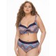 Раздельный купальник с мягкой чашкой Fianeta 3235 синий, Цвет: синий, Размеры: 80D