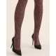 Колготки с узором Gabriella 309 CAMEO coffee 60 den, Цвет: коричневый, Размеры: 4