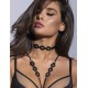 Декоративный чокер Novika LEAH BLACK choker, Цвет: черный, Размеры: UN