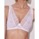 Кружевной бюстгальтер бралетт Alles GLOW M bralette white, Цвет: белый, Размеры: 70D