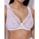 Бюстгальтер бралетт на косточках Alles GLOW M plus bralette white, Цвет: белый, Размеры: 100B