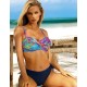 Цветной купальник бандо Aquarilla 528 BIANCA multicolor, Цвет: темно-синий, Размеры: 70I