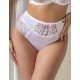 Завышенные стринги Kris Line CRYSTAL stringi high waist белый, Цвет: белый, Размеры: S