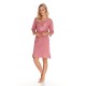 Ночная сорочка с рукавом Taro GIORGIA 2767-01, Цвет: розовый, Размеры: S