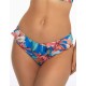 Трусы купальные с рюшами Esotiq BAE 41557 цветы на синем, Цвет: цветы на синем, Размеры: S