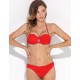 Красный купальник бандо слипы Lilly FL49, Цвет: красный, Размеры: 70C