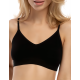 Мягкий топ без косточек Julimex BAMBOO BRALETTE черный, Цвет: черный, Размеры: S