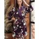 Шелковый халат-кимоно Mia-Amore MAGNOLIA 3523, Цвет: бордовый, Размеры: XS