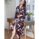 Длинный шелковый халат Mia-Amore MAGNOLIA 3529, Цвет: бордовый, Размеры: L/XL