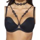 Бюстгальтер пуш-ап Novika LEAH BLACK N01 PUSH UP, Цвет: черный, Размеры: 75F