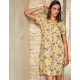Ночная сорочка с цветочным принтом Lormar BETULLA 631765co soleil, Цвет: soleil (солнечный), Размеры: S