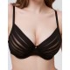 Бюстгальтер с формованной чашкой Milavitsa 127650 черный с нюдом, Цвет: черный с нюдом, Размеры: 75E
