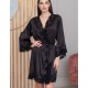 Шелковый запашной халат Mia-Amore ADELINA 4173 черный, Цвет: черный, Размеры: L/XL
