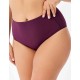 Трусы с высокой талией Misstyle 5006 темный виноград, Цвет: темный виноград, Размеры: M